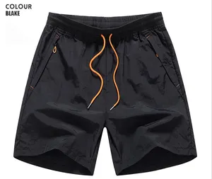 High Quality Casual Streetwear Mens Plaid Color Shorts Custom Logo Board Running Swim Mesh Shorts For Men