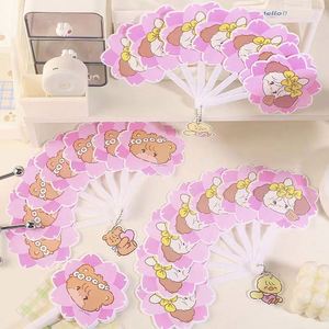 Cartoon Anime Folding Fan with Round Flower and Animal <b>Pattern</b> Home Decoration Folding Fan with Bag - Product Image 4
