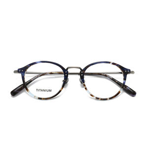 Occhiali da vista di lusso firmati all'ingrosso, montatura completa in acetato bicolore, disponibili in fabbrica, occhiali in titanio - Product Image 5