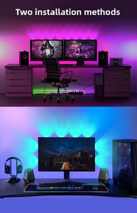 Aplicación inteligente <span class=keywords><strong>Bluetooth</strong></span> 2,4G Control remoto TV retroiluminación tira <span class=keywords><strong>LED</strong></span> con lente óptica de ojo de gato USB 5V RGB iluminación para cine en casa - Product Image 6