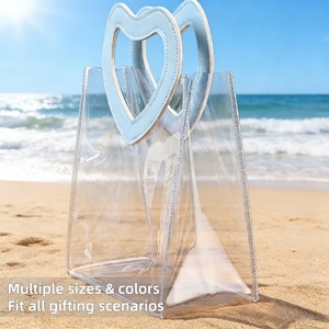 Coeur Portable Transparent Pvc <span class=keywords><strong>Sac</strong></span> Fourre-Tout Ornement <span class=keywords><strong>De</strong></span> Mariage Bonbons Cadeau <span class=keywords><strong>Sac</strong></span> Saint Valentin Fête D'<span class=keywords><strong>anniversaire</strong></span> Emballage Boîte Fournitures - Product Image 3