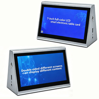 Panneau d'affichage électronique intelligent en alliage d'aluminium à double écran de 7 pouces avec écran tactile pour systèmes sans papier