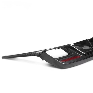 Diffusore Posteriore in Fibra di Carbonio, Splitter per Paraurti Posteriore, Kit Carrozzeria Aerodinamico per <span class=keywords><strong>Mercedes</strong></span> CLA220 CLA250 CLA260 CLA45 <span class=keywords><strong>W117</strong></span> C117 - Product Image 3