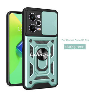 Lichicase Heavy Duty Kickstand Armor anti Drop Hard Cover para Xiaomi Poco X5 Pro 5G Lens Protection Case - Product Image 5