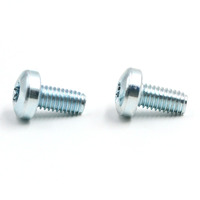 DIN7500 Filetage Plat Roulant Vis Pan Tête Machine En Acier Au Carbone Galvanisé Plaquette S Torx Dentelé