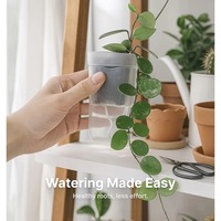 Pots de plantes auto-arrosants, mini pots pour semis, pots à fleurs, jardinières en plastique translucide, pots de propagation de plantes avec réservoir 5CM