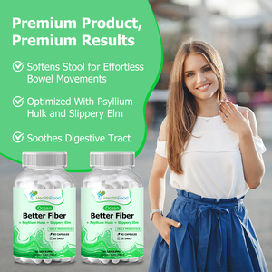 Complément Alimentaire Personnalisé Ocean Better Fiber Capsule Optimisé avec Psyllium Hulk et Sloppery Elim, Mélange Breveté - Product Image 3
