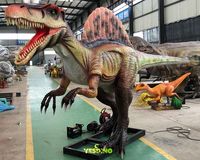 Modèle de dinosaure Spinosaurus animatronique réaliste pour une utilisation en extérieur et en intérieur dans les centres commerciaux et les parcs d'aventure