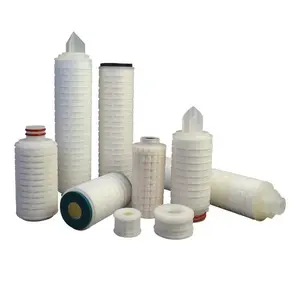 Supplier 28mm Sintered Metal PTFE PP Pleated Filter Cartridges With 226 222 Flat/Fin