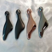 Équipement de beauté pour usage domestique : Rouleau facial et outil Gua Sha, Rouleau de massage pour les yeux anti-poches, Applicateur de soin pour les yeux en métal