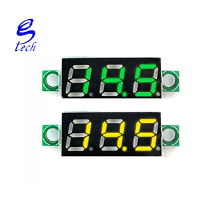 Mini voltmètre numérique DC, affichage LED de 0,28 pouces, 3,5-30V, voltmètre à deux fils avec lecture réglable - Product Image 2