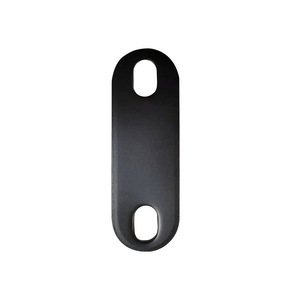 Two-Hole Oval Iron <b>Sheet</b> Bracket 116mm Matte <b>Black</b> Sturdy Monitor Wall Mount Fixed Mounting Plate - Product Image 4