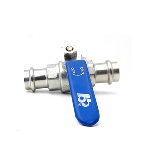 BH13958 V-Profile SS316L Press <strong>Ball</strong> <strong>Valve</strong> for Pipe Connection 15mm-54mm High Quality <strong>Ball</strong> <strong>Valve</strong> - Product Image 2