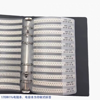 Kit de Muestras de Resistores, Condensadores e Inductores SMD, Libro de Surtido de Componentes SMD 0201 0402 0603 0805 1206 para Prototipos Electrónicos