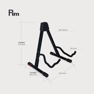 GS-Rm06 Rm Musical Instrument Wholesale Price Metal Material Folding High Quality A Shape Guitar Stand Use For any Size Guitar