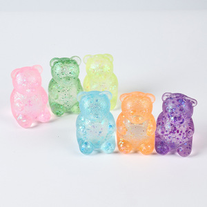 Bear Slow-rebound Squishy Toy Little Shinny Bear Maltose Sugar <b>Squeeze</b> Stress Relief Decompression <b>Ball</b> Toy - Product Image 2
