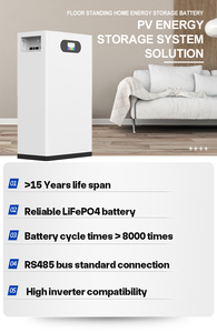 For 51.2V Split Solar <b>Battery</b> Energy Storage 100Ah 200Ah 300Ah 5-30kWh Wall-<b>Mounted</b> Lithium CAN - Product Image 5