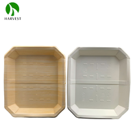 Harvest-SY 2.5CB Tray Series, barquettes rectangulaires en papier kraft biodégradable et écologiques pour l'emballage alimentaire