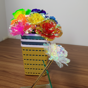 Stylo bille métallique 0,5 mm, vente directe fabricant, motif fleur rose irisée en cristal, meilleure vente, pour cadeau, Décoration de la vie - Product Image 2