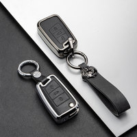 Boîtier de clé de voiture en alliage de zinc directement de l'usine, compatible avec Volkswagen Arteon, VW Tiguan, Jetta, Passat, ID4, ID7, Golf, housse de clé en métal