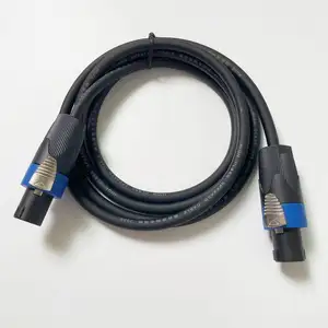 Speakon电缆音频声音Nl4fc 2芯纯铜双芯扬声器插头音频电缆