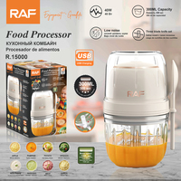 Robot culinaire rechargeable USB 40W avec bol de 300 ml et ensemble de trois lames pour la préparation de la nourriture pour bébé à la maison R.15000