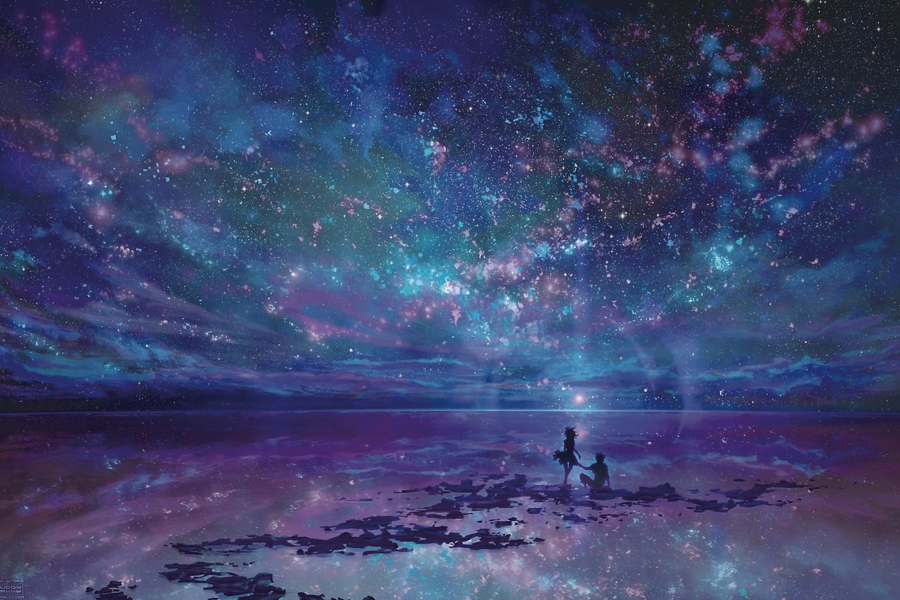 Nuit étoilée romantique