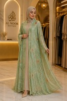 Tissu en velours Burnout, mélange de nylon et de viscose tissé, imprimé feuille d'or, motif floral, pour tenues de soirée, tissu en velours Devoré pour robes Abaya