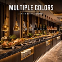 Cucina Deckenmontierte Speisenwärmer-Lampe Teleskopische Buffet-Wärmelampe Überkopf-Speisenstation Heizlampe für Catering