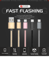 Câble de synchronisation de données USB TYPE C de haute qualité, vitesse de charge rapide QC 3.0, port Type-C, longueur courte de 20 cm, pour accessoires de téléphone portable