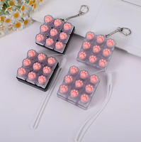 Capuchon de touche Griffe de Chat pour clavier mécanique, en silicone souple, bouton porte-clés, décompression, style moulin à vent, style chinois