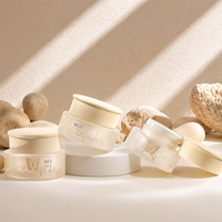Vente en gros usine de pots vides pour gel UV de construction 4g 5g, pots de gel UV de haute qualité, récipients en acrylique pour crème avec marquage à chaud