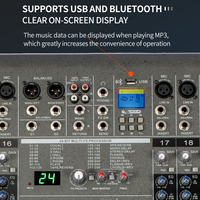 Console de mixage audio TNH PMR860 PMR1260 de haute qualité, équipement audio, effets DSP avec amplificateur de puissance pour les spectacles sur scène