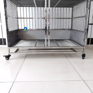 <span class=keywords><strong>EUR</strong></span> VET Meilleur prix, cage pliable à trois étages en acier inoxydable pour chiens et chats, équipement vétérinaire - Product Image 4