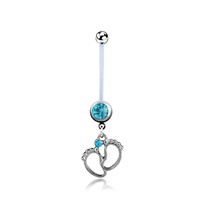 Mode piercing bijoux acrylique tige douce ventre anneau femmes enceintes ventre piercing pied nombril ongles bijoux