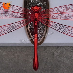Hiện Đại Ngoài Trời Vườn Thép Không Gỉ <span class=keywords><strong>Dragonfly</strong></span> Điêu Khắc Mạ Trang Trí Nghệ Thuật Trang Trí Thủ Công Kim Loại Trang Trí - Product Image 6