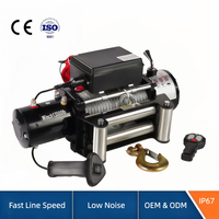 Mini-treuil électrique sans fil à commande à distance, 12V/24V CC, avec frein automatique, revêtement étanche et antirouille, idéal pour le récupération de voitures et remorques – Vente directe usine