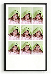 <span class=keywords><strong>Cadre</strong></span> photo en aluminium 4x6 avec 9 ouvertures, passe-partout ou <span class=keywords><strong>cadre</strong></span> simple, pour affichage de photos - Product Image 3