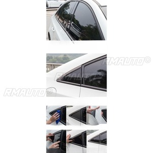 Pegatina StarNav para el pilar central del marco de la ventana lateral, color negro brillante, para Volkswagen Passat B7 2011-2018, modificación - Product Image 6
