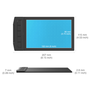 Tableta Gráfica Ultrafina de 6*3.75 Pulgadas con Lápiz sin Batería, 8192 Niveles de Presión, Soporte USB y OTG <span class=keywords><strong>para</strong></span> Artistas y Diseñadores - Product Image 4