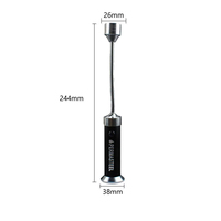 Lampe de barbecue à tube souple 360° °   Lampe de poche réglable super lumineuse à 9 LED, base magnétique, éclairage extérieur, 1 pièce
