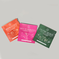 Feuille d'aluminium en plastique petit sac d'étanchéité échantillon paquet Sachet mini pochette pour suppléments vitamine médecine 3 côté joint emballage