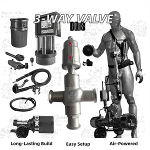 Válvula Neumática de Asiento Angular de Acero Inoxidable de Tres Vías de Instalación Rápida para Aplicaciones con Agua - Product Image 2