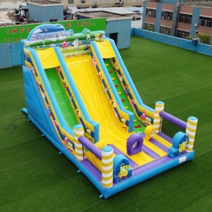 Sponge Bob Inflatable <span class=keywords><strong>Slides</strong></span> Thương Mại Air Bouncer Để Bán Ngoài Trời Khổng Lồ Inflatable Khô Slide - Product Image 2