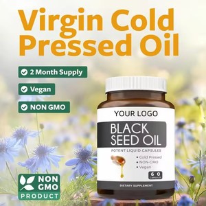 Capsule di <span class=keywords><strong>Olio</strong></span> di <span class=keywords><strong>Semi</strong></span> Neri Pressato a Freddo - Supporto Immunitario, <span class=keywords><strong>Olio</strong></span> di <span class=keywords><strong>Semi</strong></span> di <span class=keywords><strong>Cumino</strong></span> <span class=keywords><strong>Nero</strong></span>, Alto Contenuto di Timochinone - Product Image 2