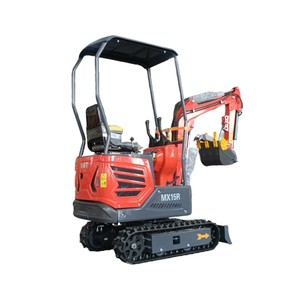 Mini Excavadora Hidráulica Multifuncional de <span class=keywords><strong>1</strong></span>.5 Toneladas a Precio Económico, Excavadora Pequeña para Jardín y Granja - Product Image 1