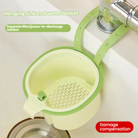 Panier d'égouttage suspendu transfrontalier pour évier, filtre à résidus alimentaires, support de rangement de cuisine pour restes et morceaux