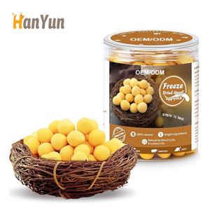Preço de fábrica Venda Quente Pet Snacks Alimentos Frango Gema De Ovo Nutrição Natural Liofilizado Para Gatos E Cães Trata Alimento Seco - Product Image 1