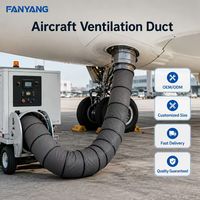 Tissu enduit Hypalon de marque Fanyang, vente en gros d'usine, pour conduits de climatisation au sol des avions, ignifuge, résistant aux UV, découpable