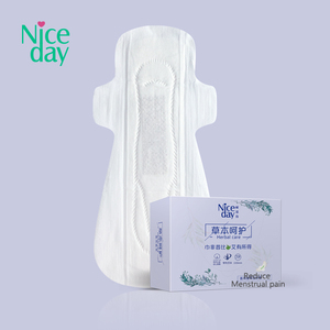 Niceday, servilleta sanitaria de hierbas ecológica verde regular personalizable gratis de muestra - Product Image 4
